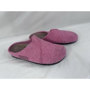 Taos Shoes Womens Size 6.5 Pink Wool Mule Slippers Comfort Wooled Class WLC-7975